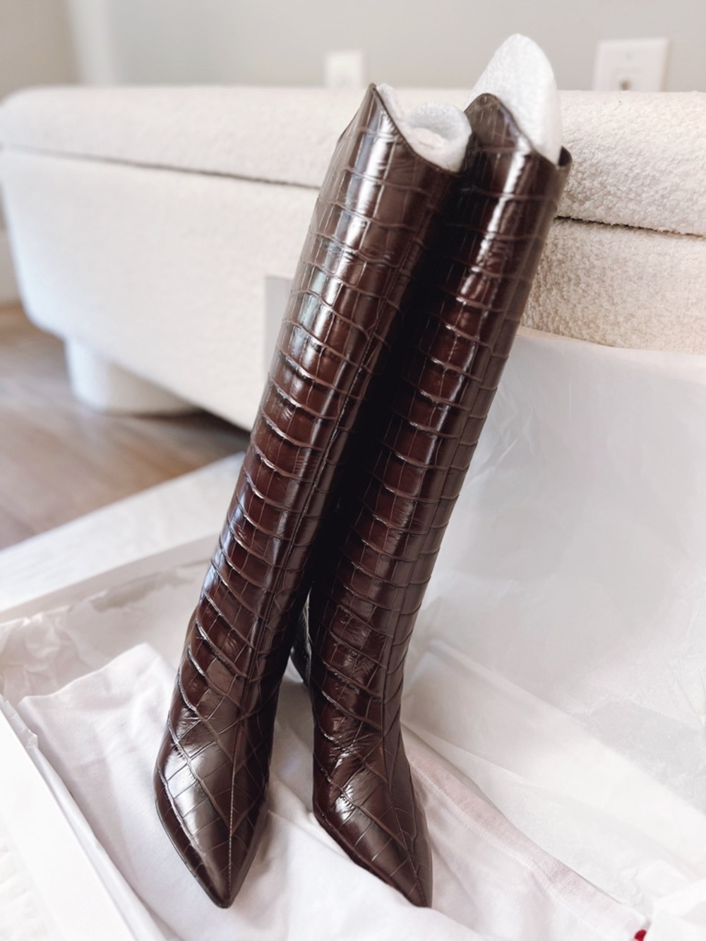 SCHUTZ 5 NIB $278msrp Women's Maryana Lo Leather Boot - Picture 5 of 9